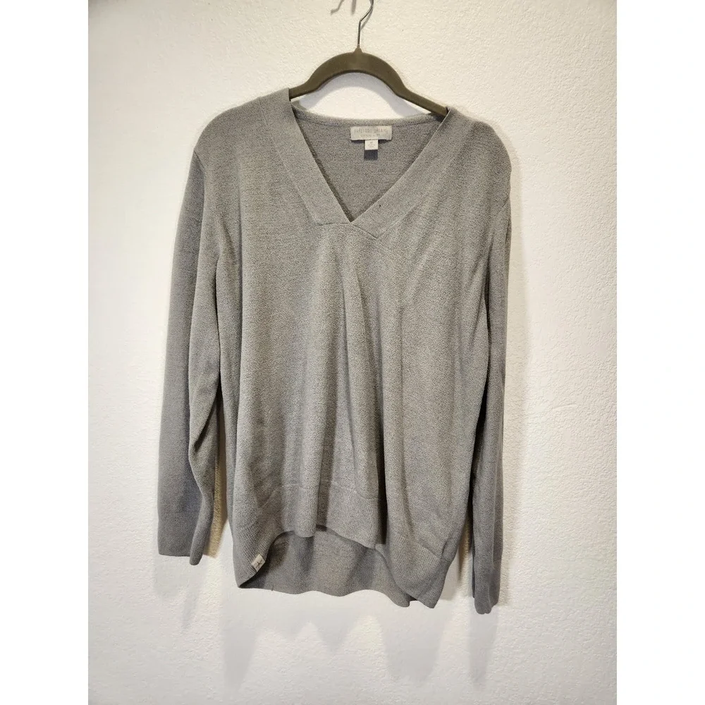 Barefoot Dreams CozyChic Ultra Lite V-Neck Lounge Set Grey BDWCU23159 Womens M - Picture 2 of 7